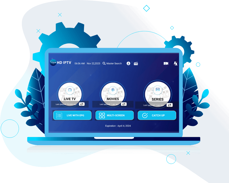 Xtreme HD IPTV on a tablet, phone and TV